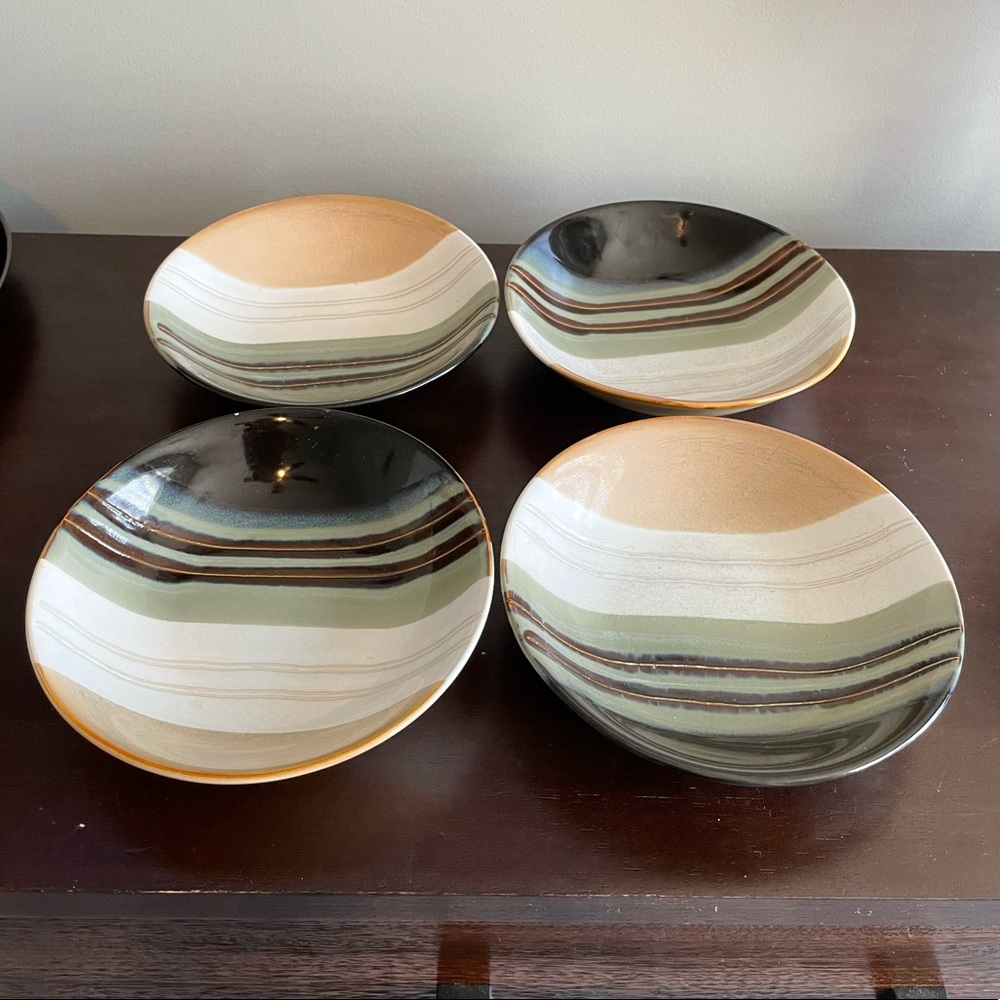 Set of  4 Home Trends Jazz 7 1/2" Soup/Cereal Bowls